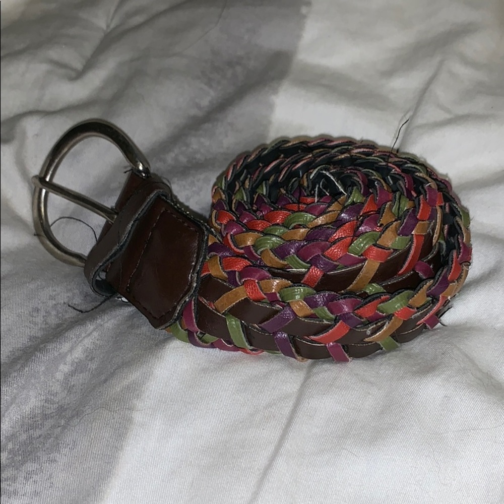 Colorful braided belt